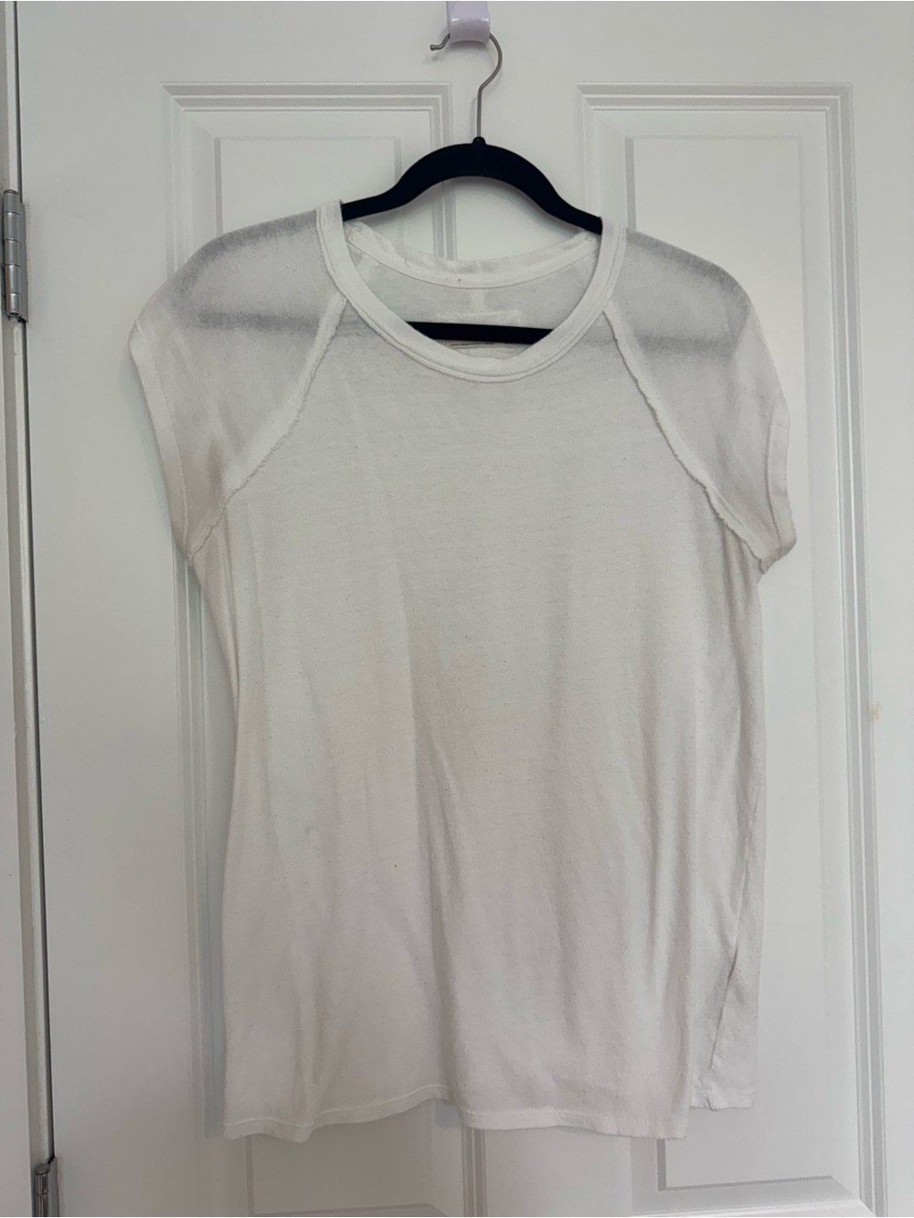 Free People We The Free White Raglan T-shirt Large